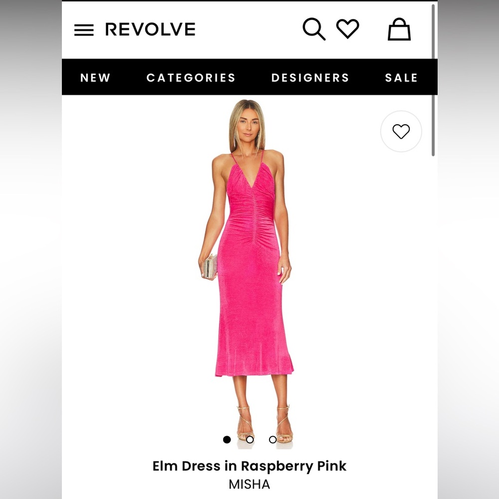 MISHA Collection Elm Dress in Raspberry Pink